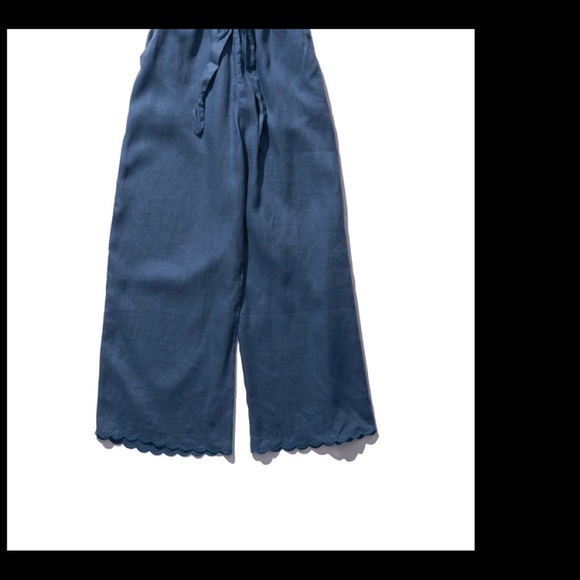 100% Linen Innika Choo Helen Back Graphite Pants - Picture 1 of 1